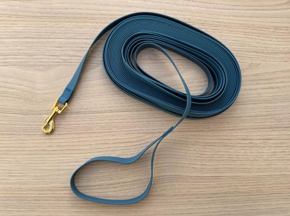 9M leash for dog, in waterproof biothane, lightweight x durable [polar blue] – photo 3